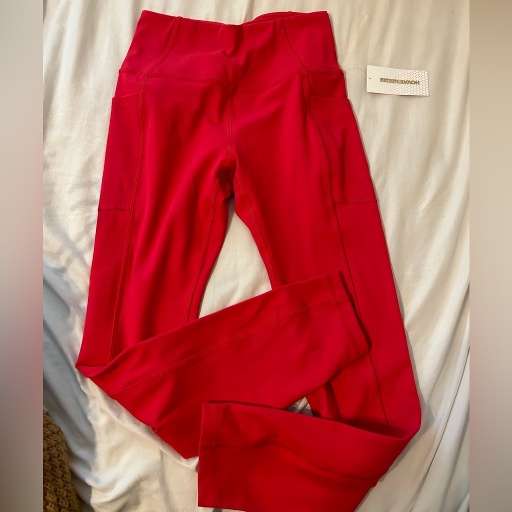 Fashion Nova Pink/Red Leggings